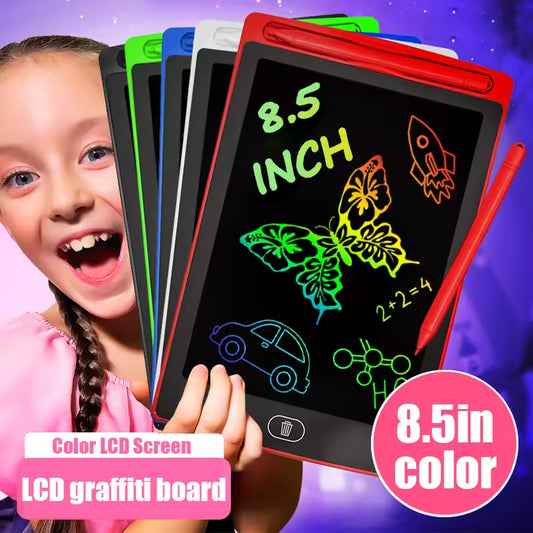 Portable red drawing board for kids and toddlers