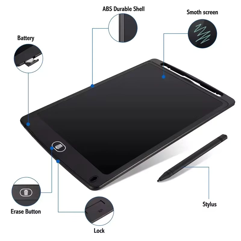 Doodle Pad for Toddlers –  8.5" - Black