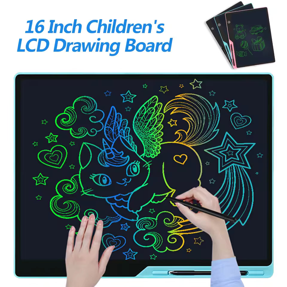 LCD Doodle Pad – 16" - Pastel Blue