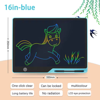 LCD Doodle Pad – 16" - Pastel Blue