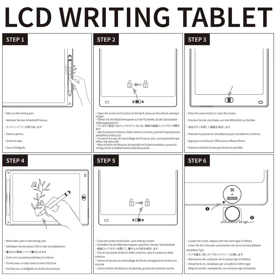 Compact Drawing Pad –  8.5" - Blue