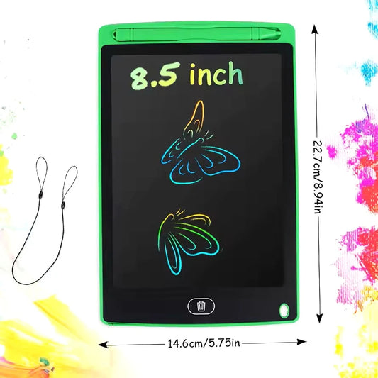 Green doodle pad for kids, 8.5 inch